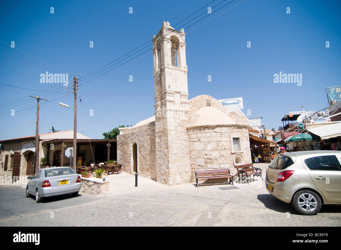 Cyprus Polis 16th century Greek Orthodox Church in the centre of the village June 2009 Stock Photo