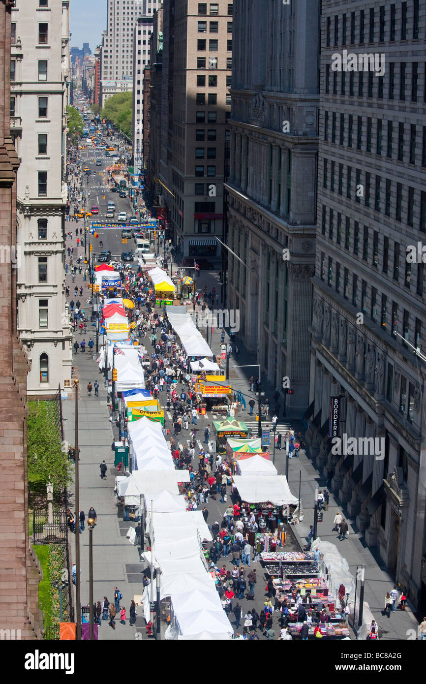 New York Street Fair in Downtown Manhattan New York Stock Photo Alamy