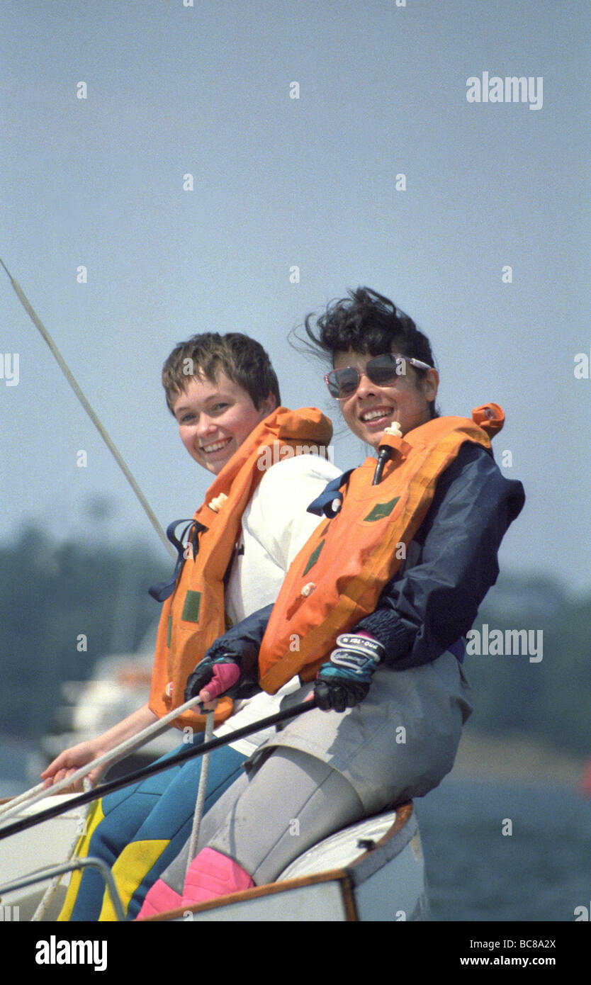 Girls wearing lifejackets hi-res stock photography and images - Alamy