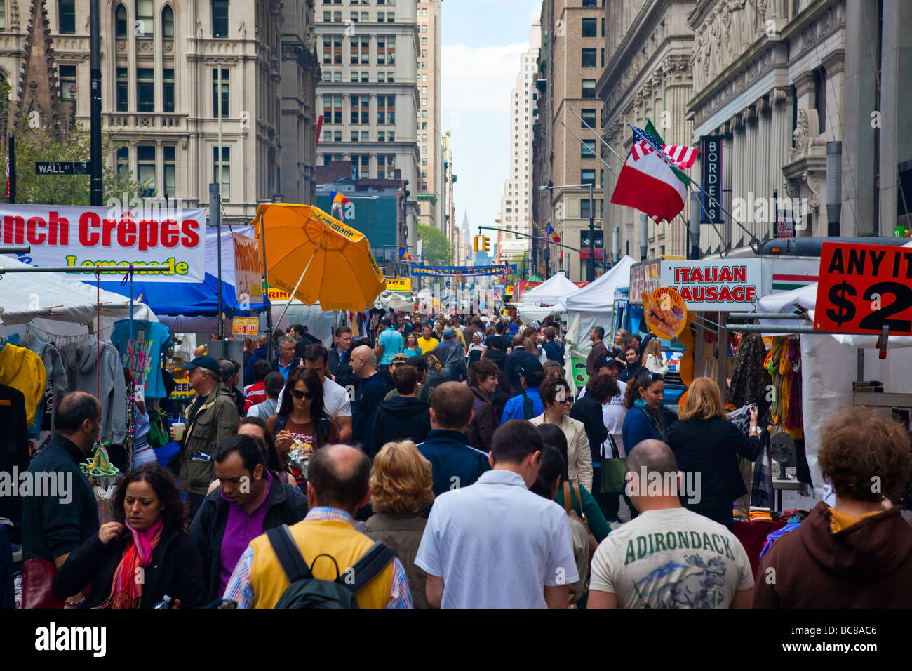 New York Street Fair in Downtown Manhattan New York Stock Photo Alamy