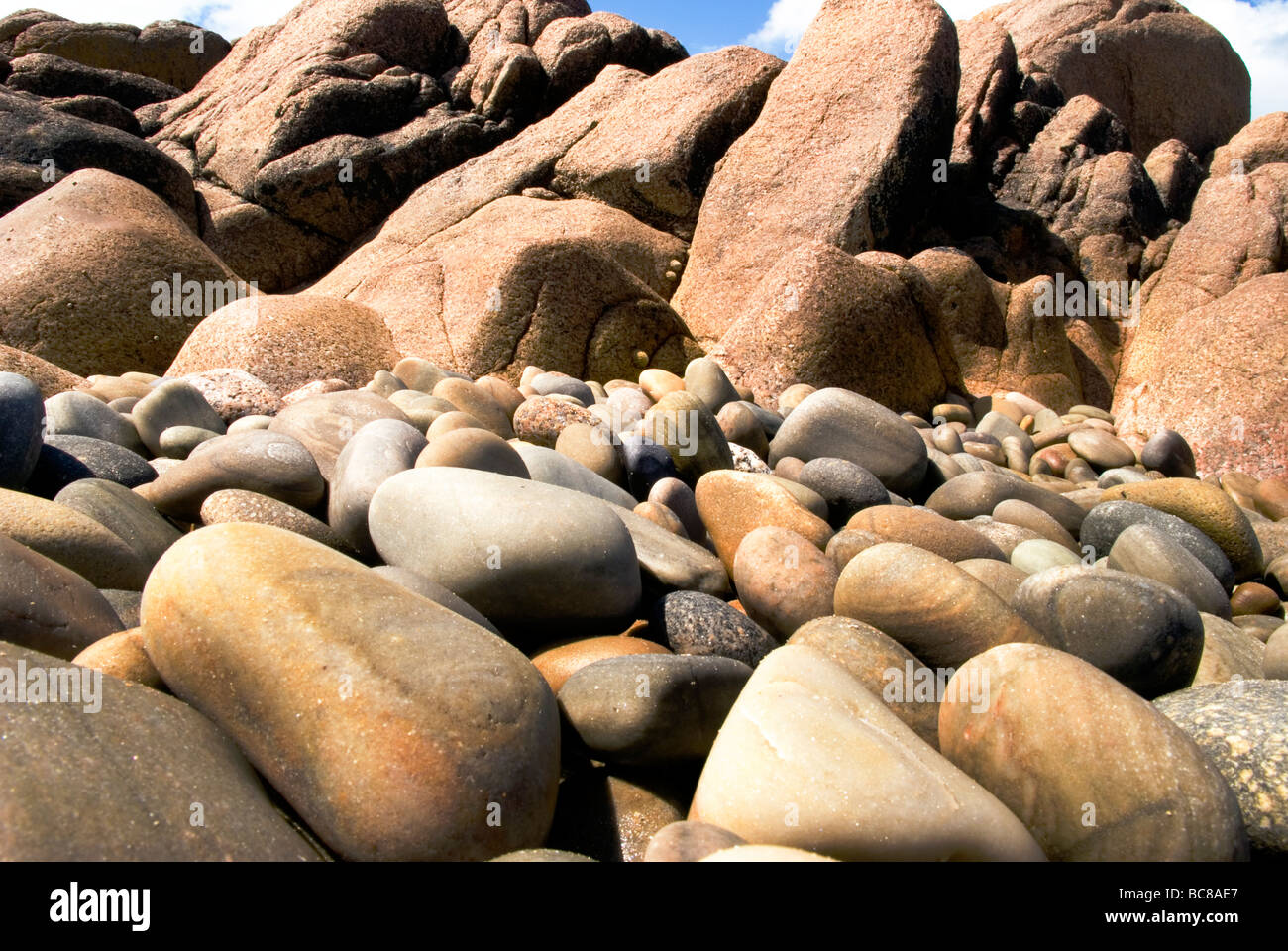 Stones and rocks on a beach Stock Photo - Alamy