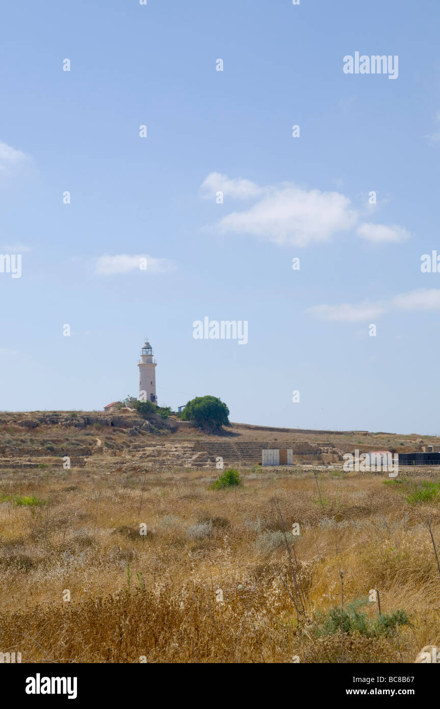 Cyprus Paphos The Lighthouse Stock Photo