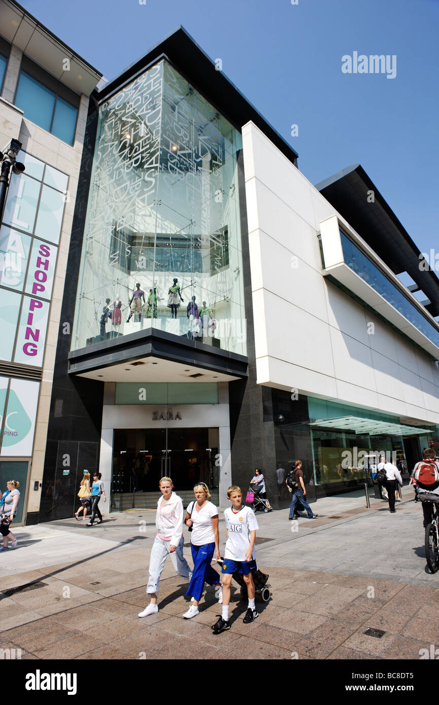 People passing Zara store on pedestrianised Henry Street Dublin