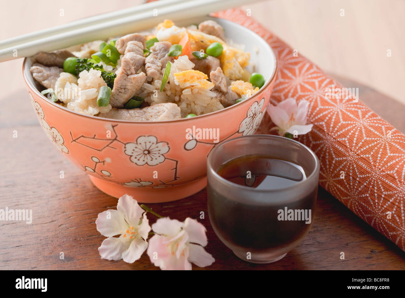 Fried rice with beef and vegetables (Asia Stock Photo - Alamy