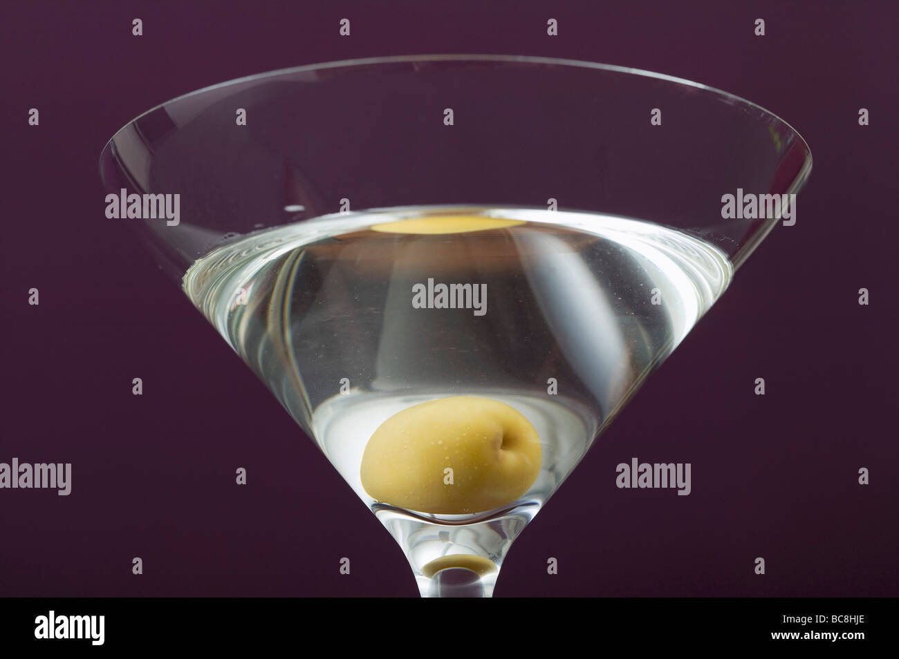 The Olive Martini Glass - Olive & Cobalt main image 1