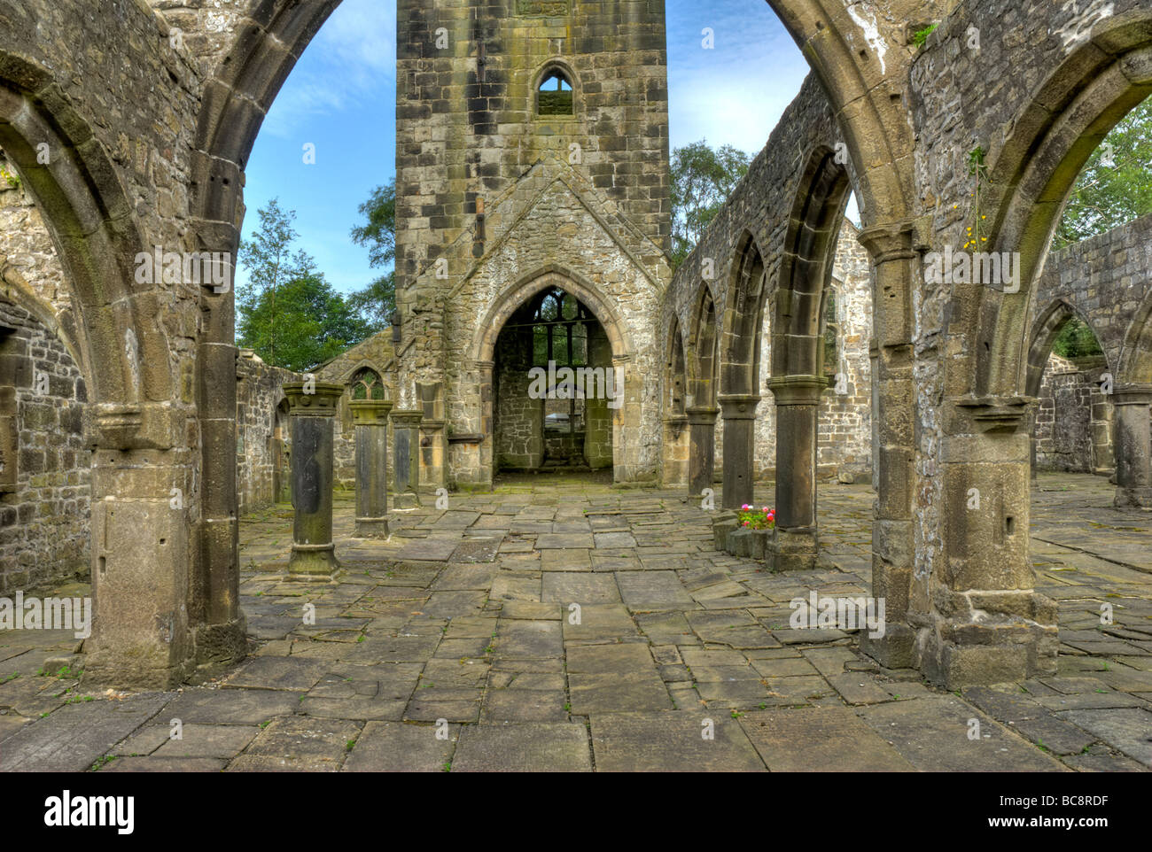 Interior Of The Old Church In The Village Of Heptonstall, Calderdale, West Yorkshire, England Uk Stock Photo - Alamy