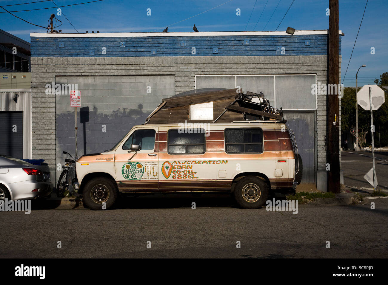 A vehicle that runs on Vegetable Oil Venice Beach Los Angeles County