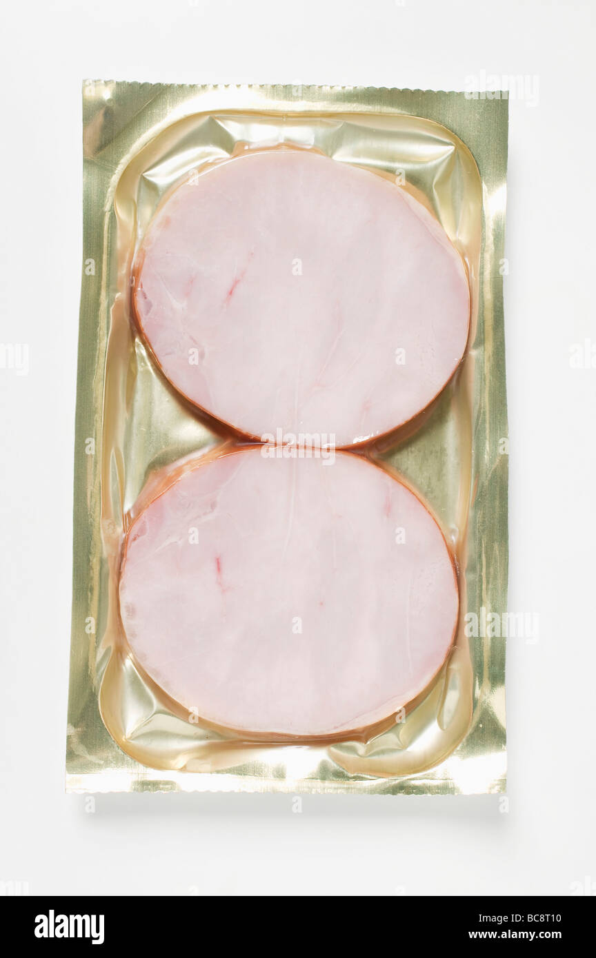 Turkey ham in packaging Stock Photo Alamy