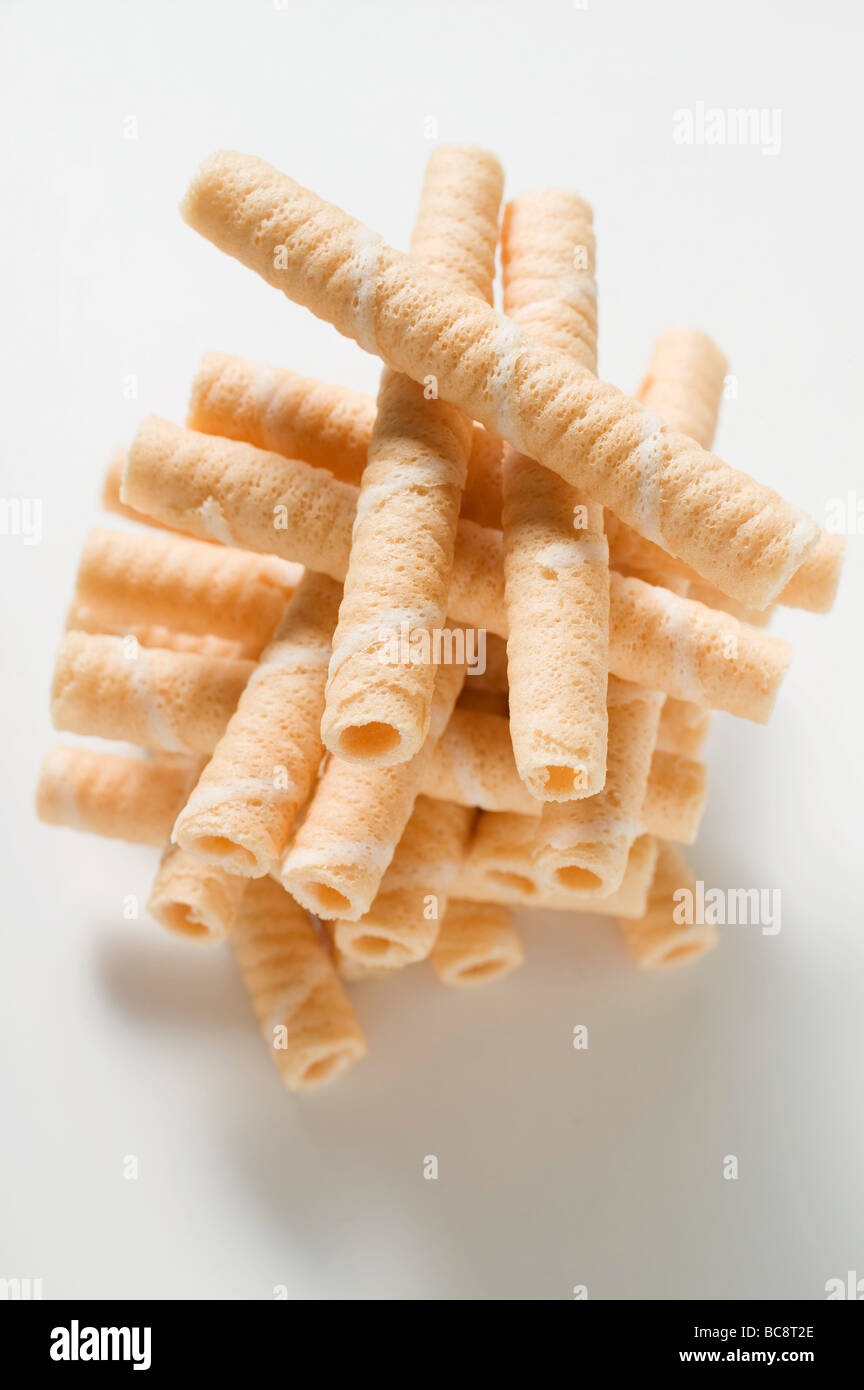 Wafer rolls Stock Photo - Alamy