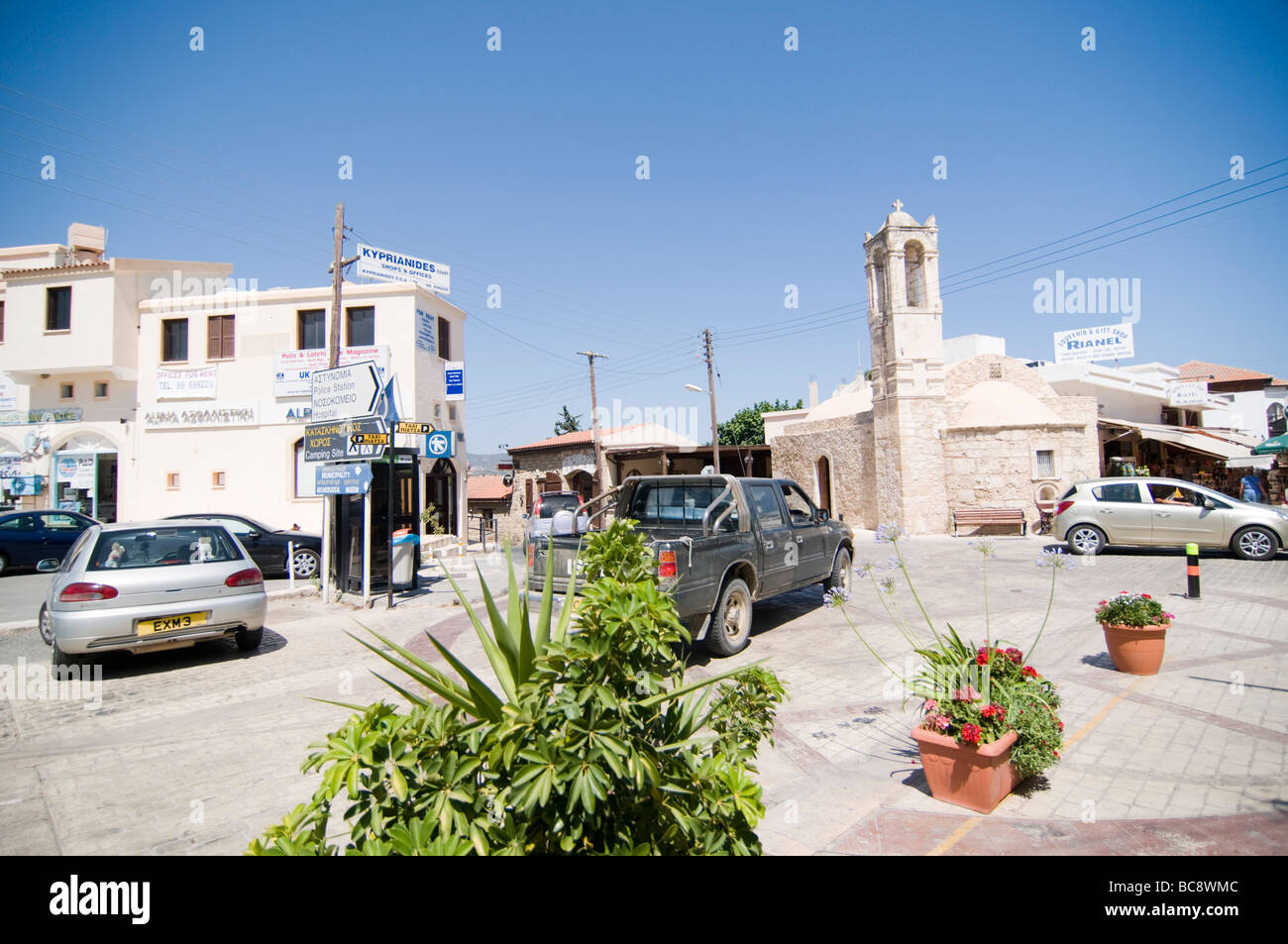 Cyprus Polis 16th century Greek Orthodox Church in the centre of the village June 2009 Stock Photo
