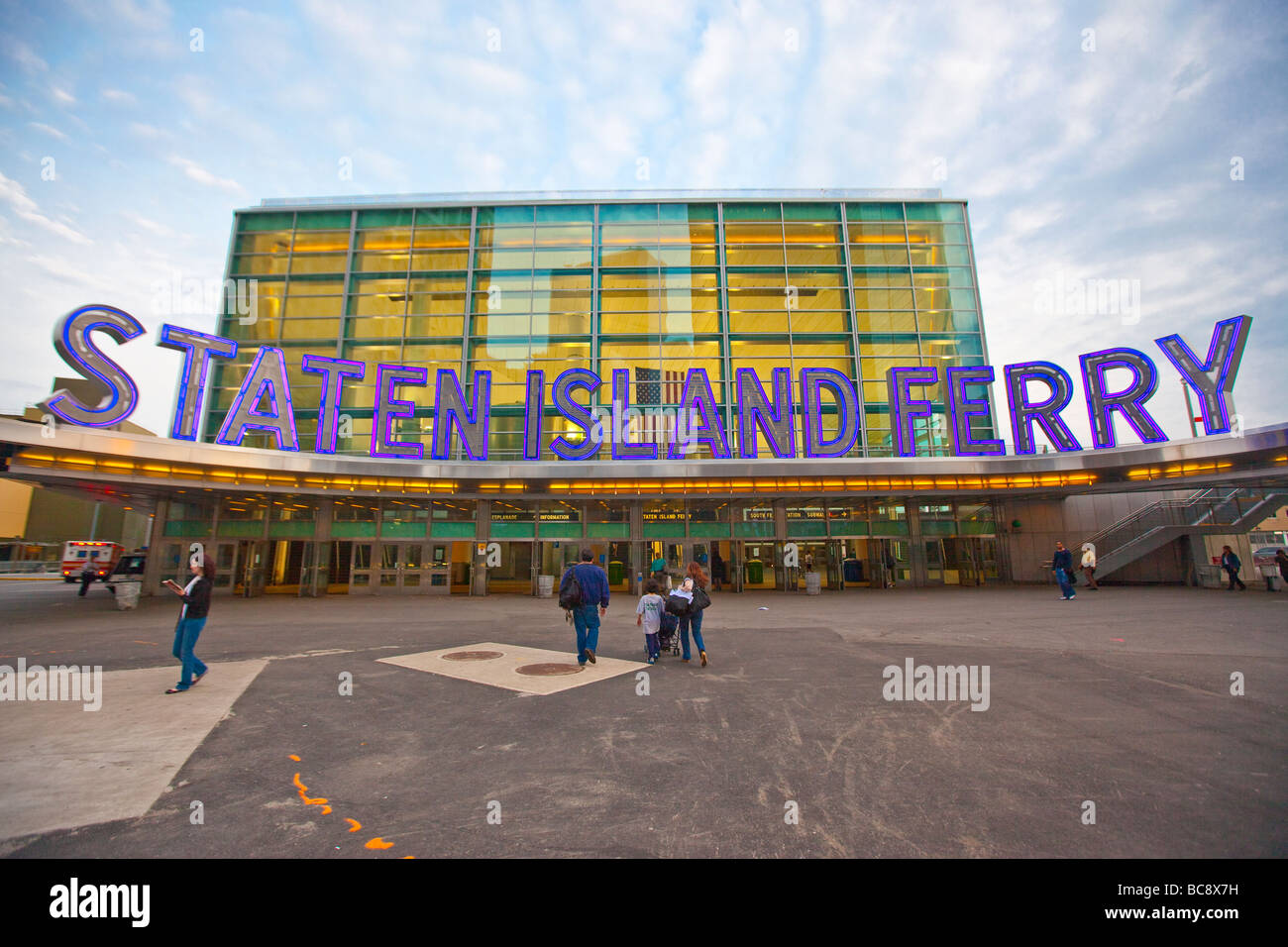 Staten Island Ferry Terminal in New York City Stock Photo