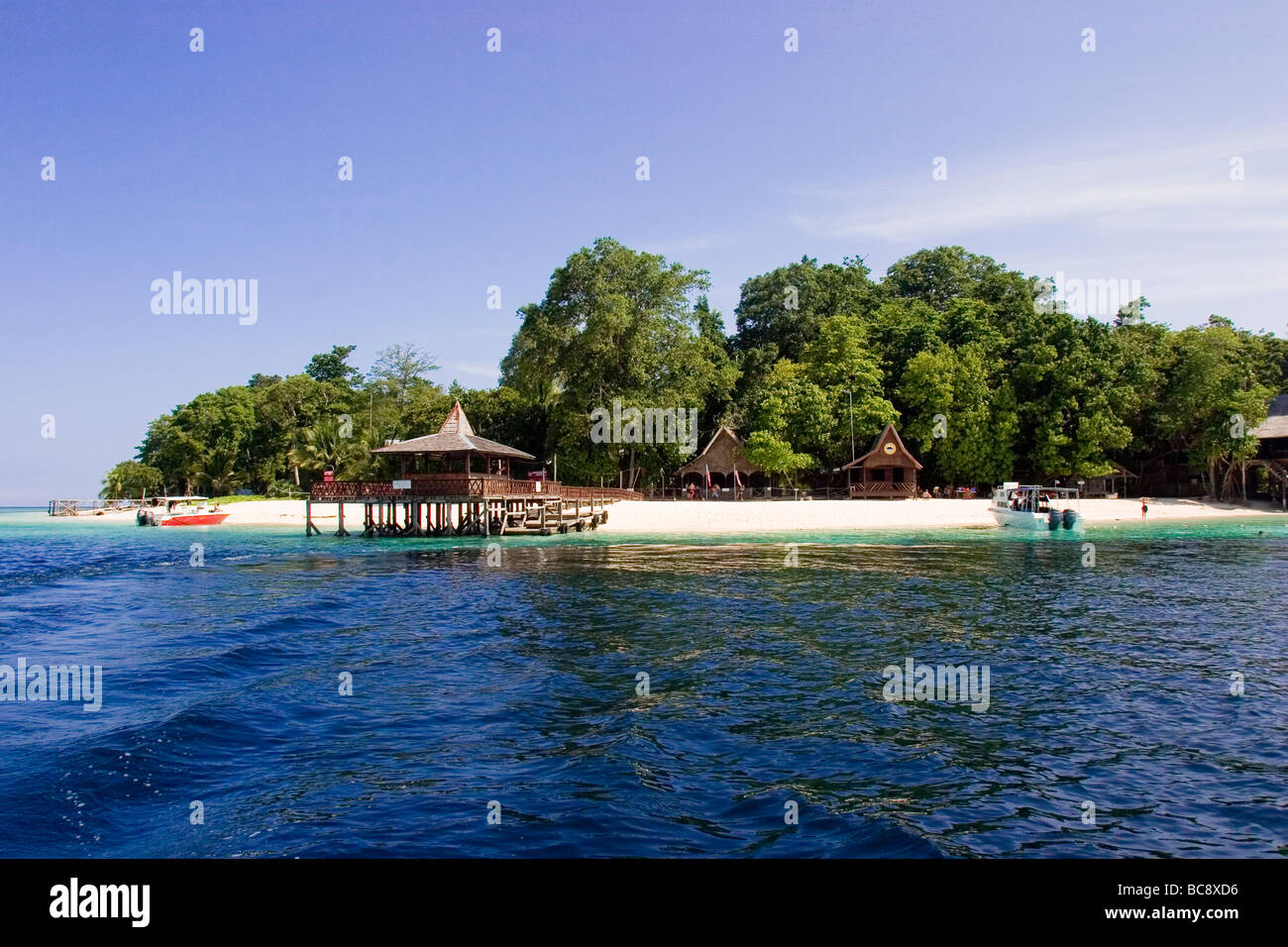 Pulau Sipadan Holiday Island Resort Stock Photo Alamy