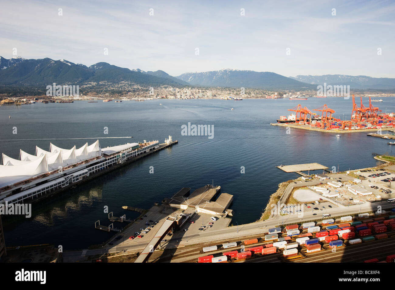 aerial view of Vancouver British Columbia Canada Stock Photo - Alamy