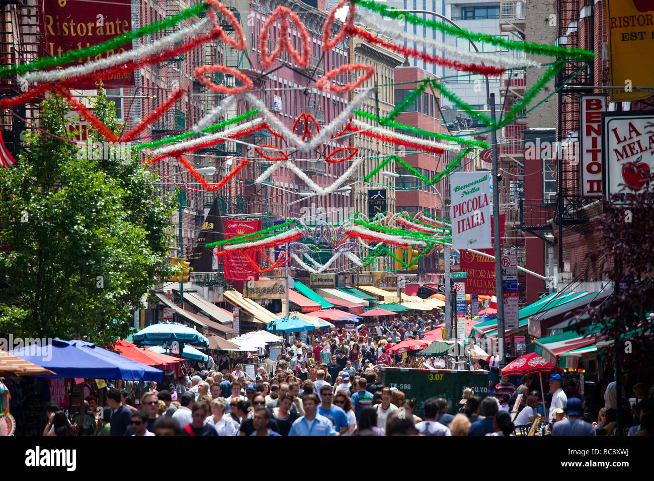 Little Italy in Manhattan New York Stock Photo - Alamy