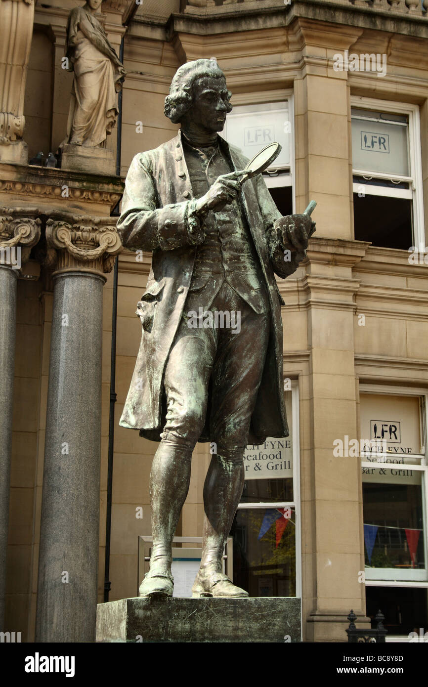 Joseph priestley statue leeds city square hires stock photography and