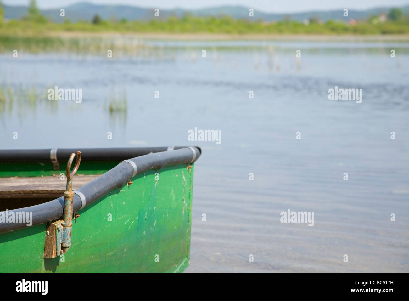 Cerknica Lake seasonal lake in Slovenia It is spring and the water level is still high  Stock Photo