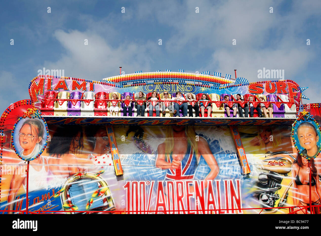 Photograph of a fairground ride Stock Photo - Alamy