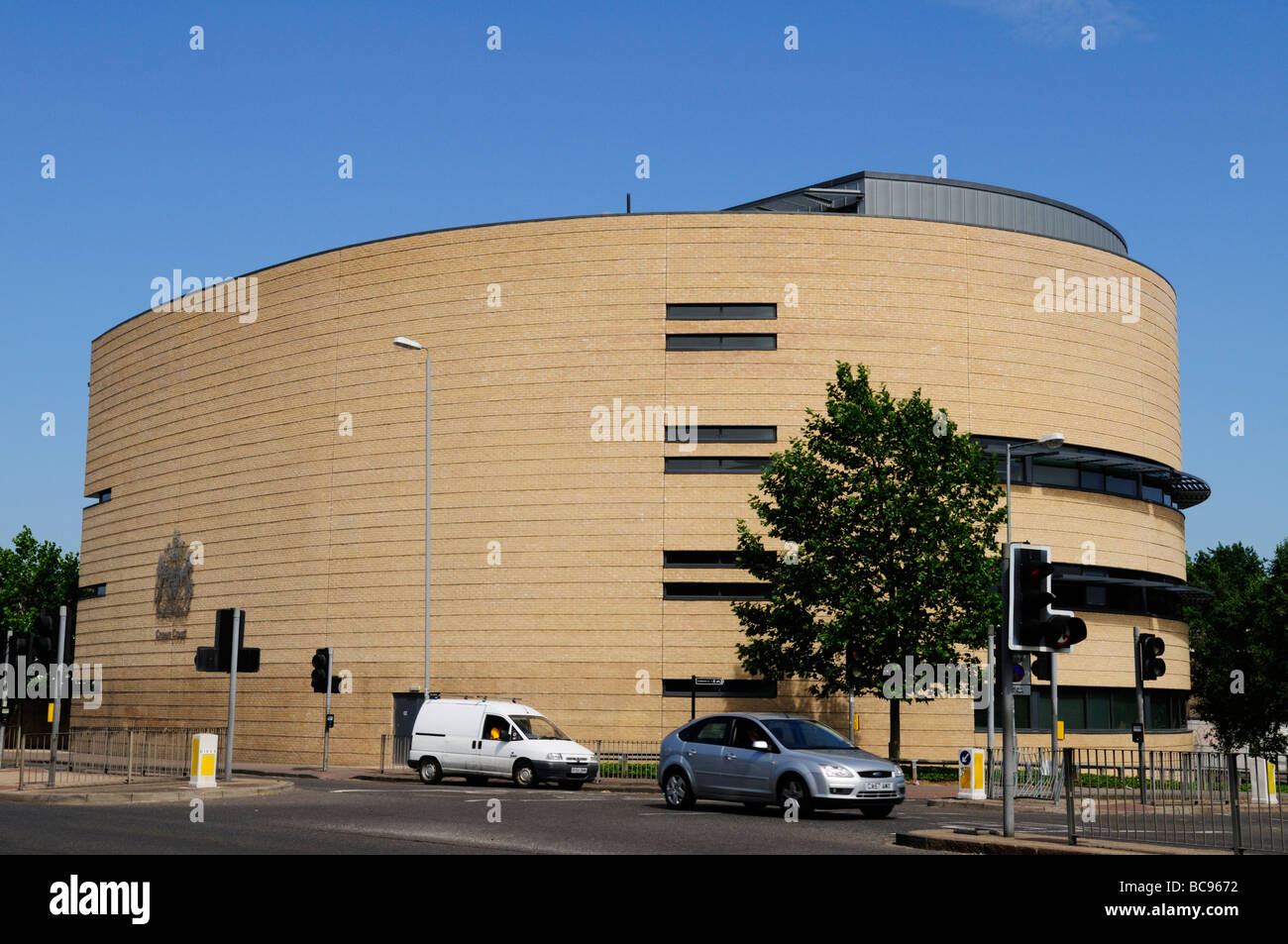 The Cambridge Crown Court building on East Road, Cambridge, England, UK