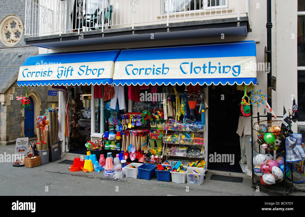 a cornish gift shop in looe,cornwall,uk Stock Photo Alamy