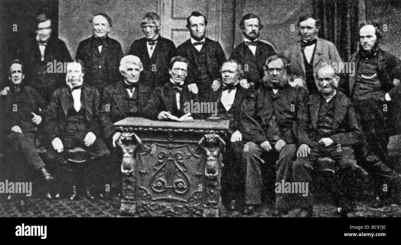 ROCHDALE PIONEERS who founded the first retail Cooperative movement in 1844 Stock Photo