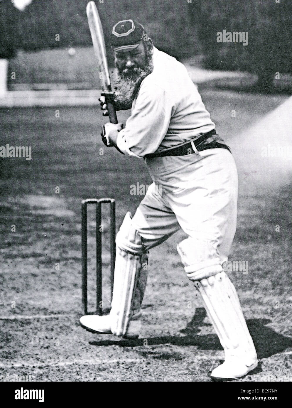 WG GRACE English cricketer (1848 - 1915) Stock Photo