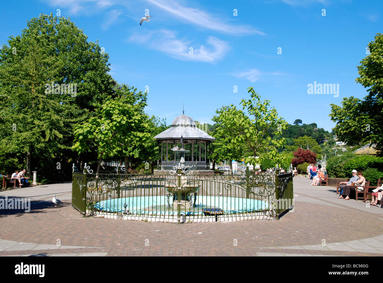 the royal avenue gardens at dartmouth,devon,uk Stock Photo Alamy