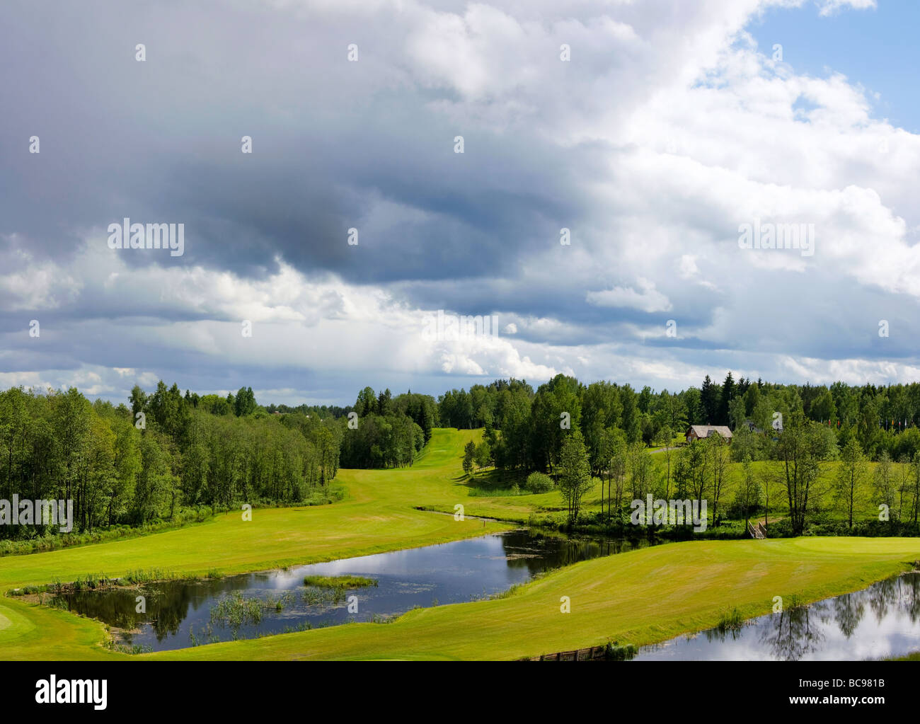 Spring Golf Images spring landscape golf course Stock Photo - Alamy