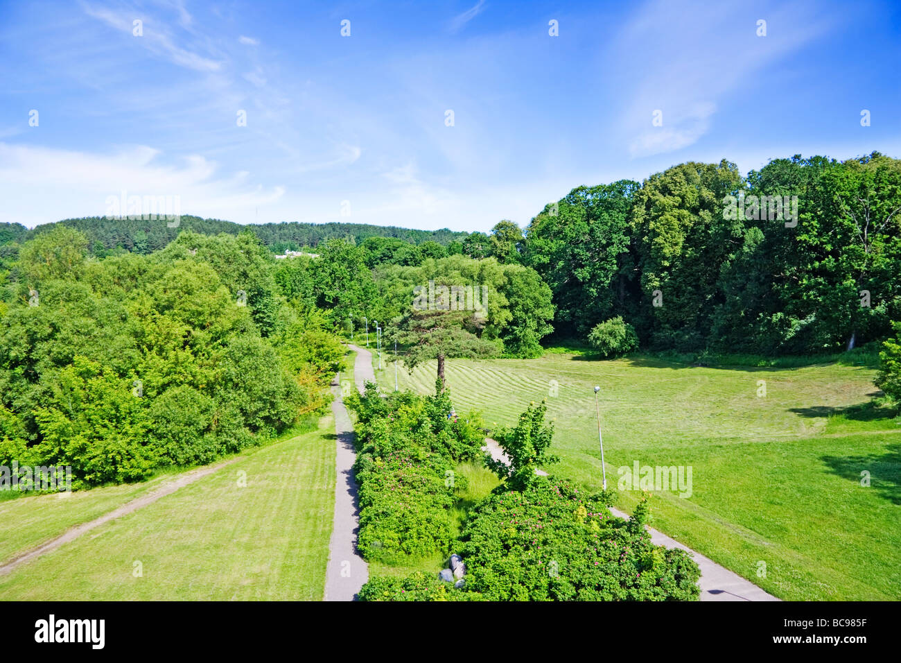 Blue spring trail hi-res stock photography and images - Alamy