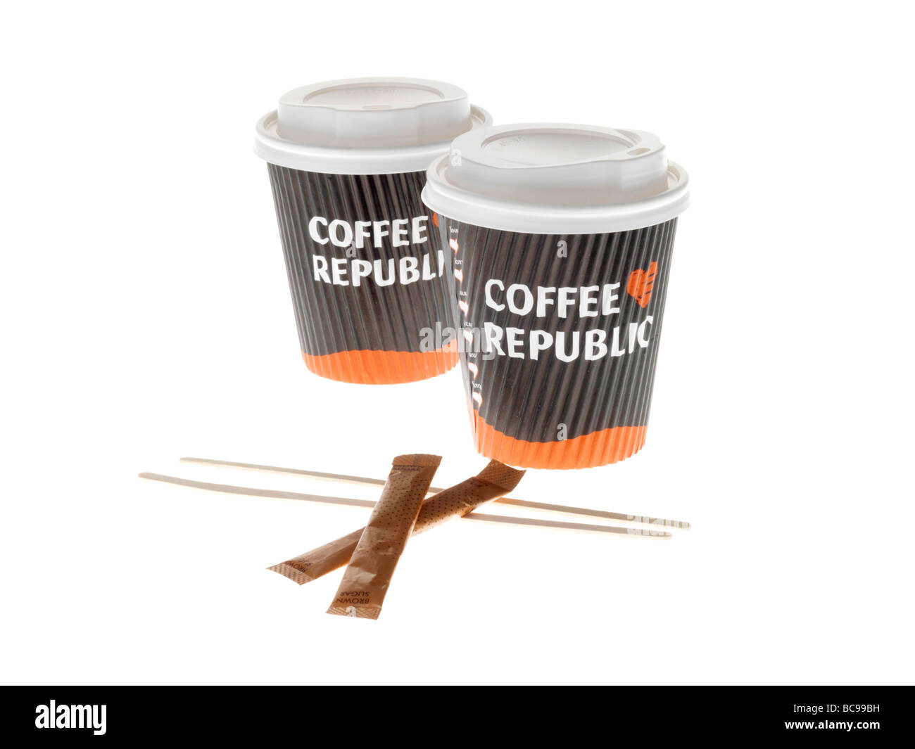 Takeaway Coffees Stock Photo