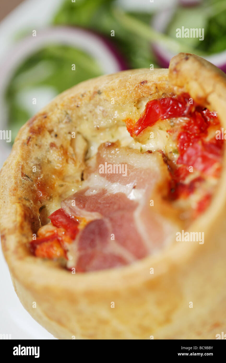 Bacon and Ham Hock Pie Stock Photo Alamy