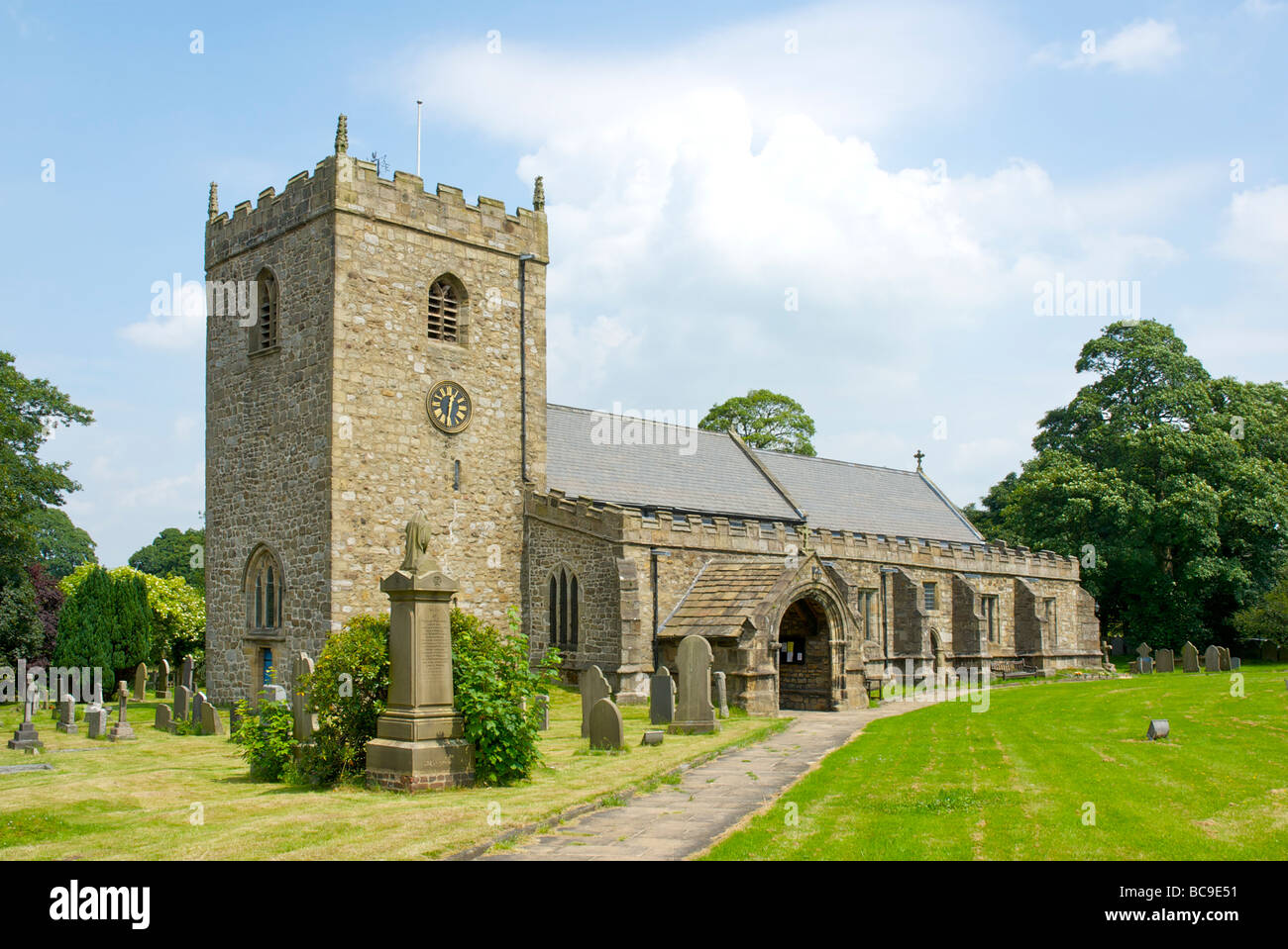 Church of St Mary the Virgin, Gisburn, Lancashire, England UK Stock ...