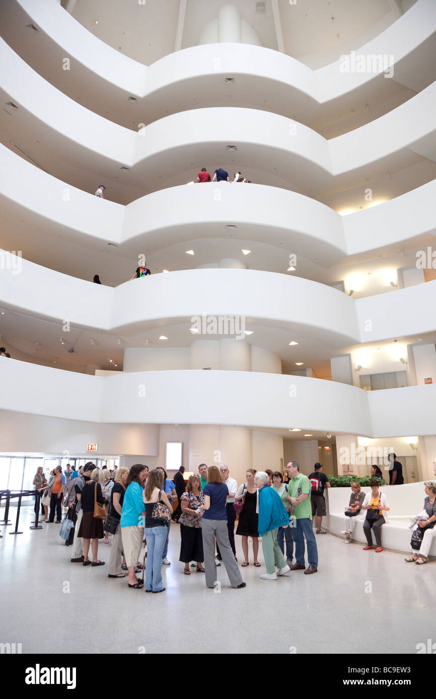 Guggenheim museum interior hi-res stock photography and images - Alamy