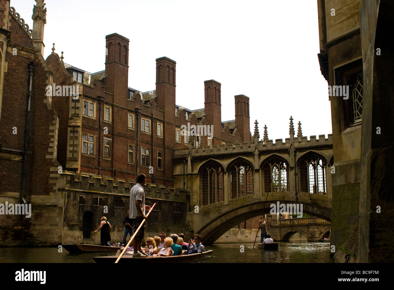 Punting in Cambridge Stock Photo