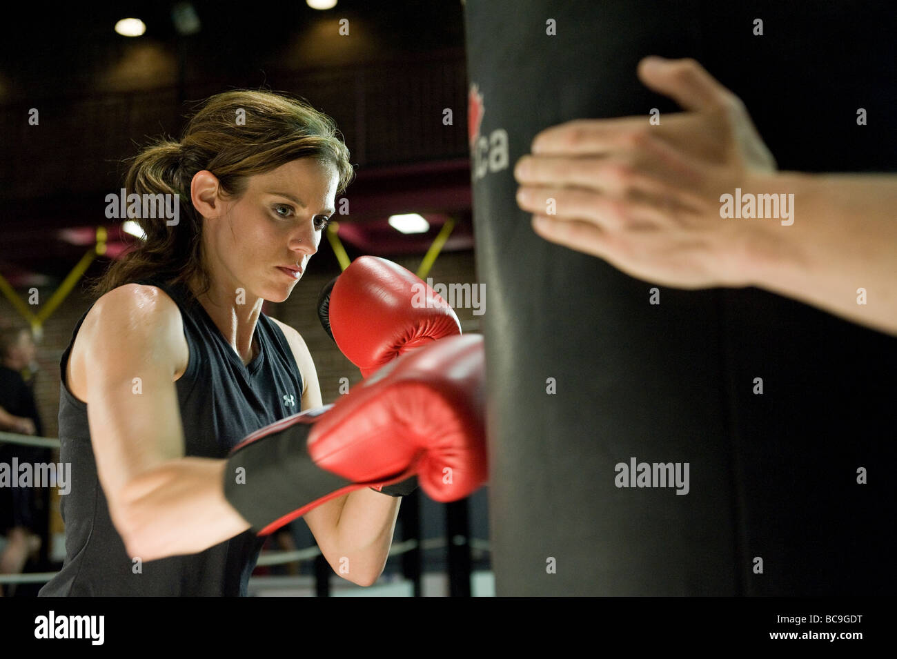 Female boxer training at the gym Stock Photo - Alamy