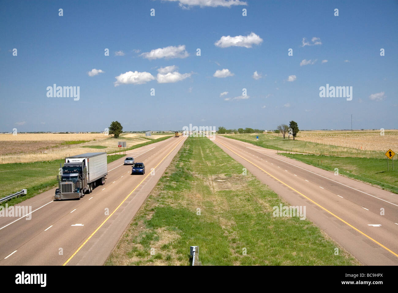 Interstate 70 in Ellsworth County Kansas USA Stock Photo Alamy