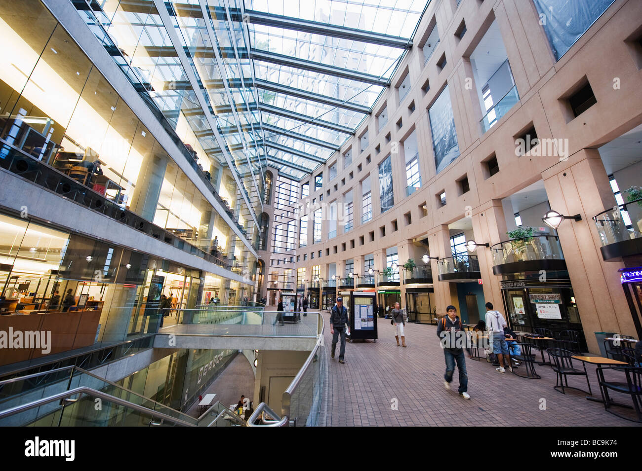 inside Vancouver Public Library designed by Moshe Safdie Vancouver