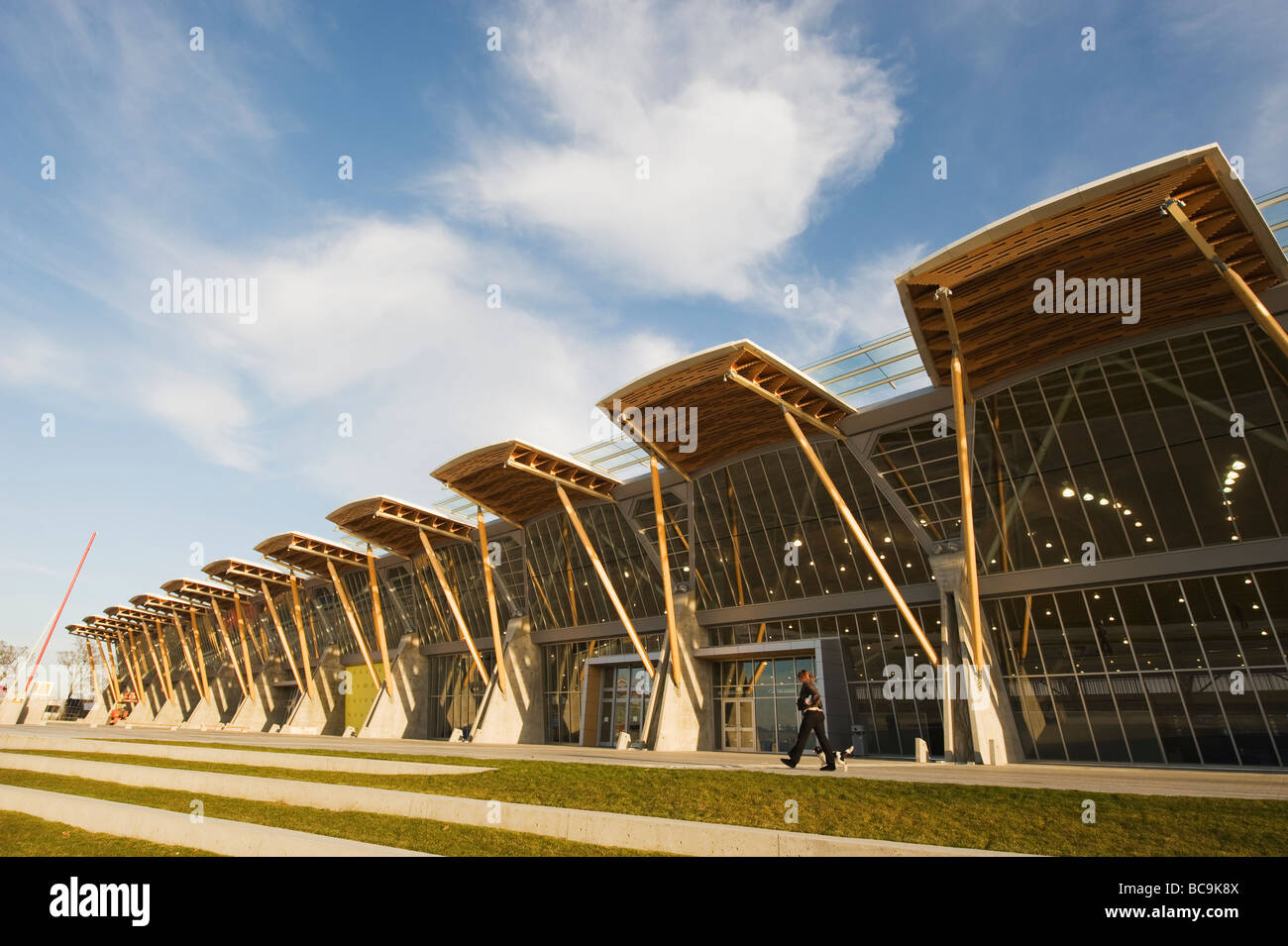 Richmond Oval speed ice skating Olympic venue Richmond Vancouver British Columbia Canada Stock Photo