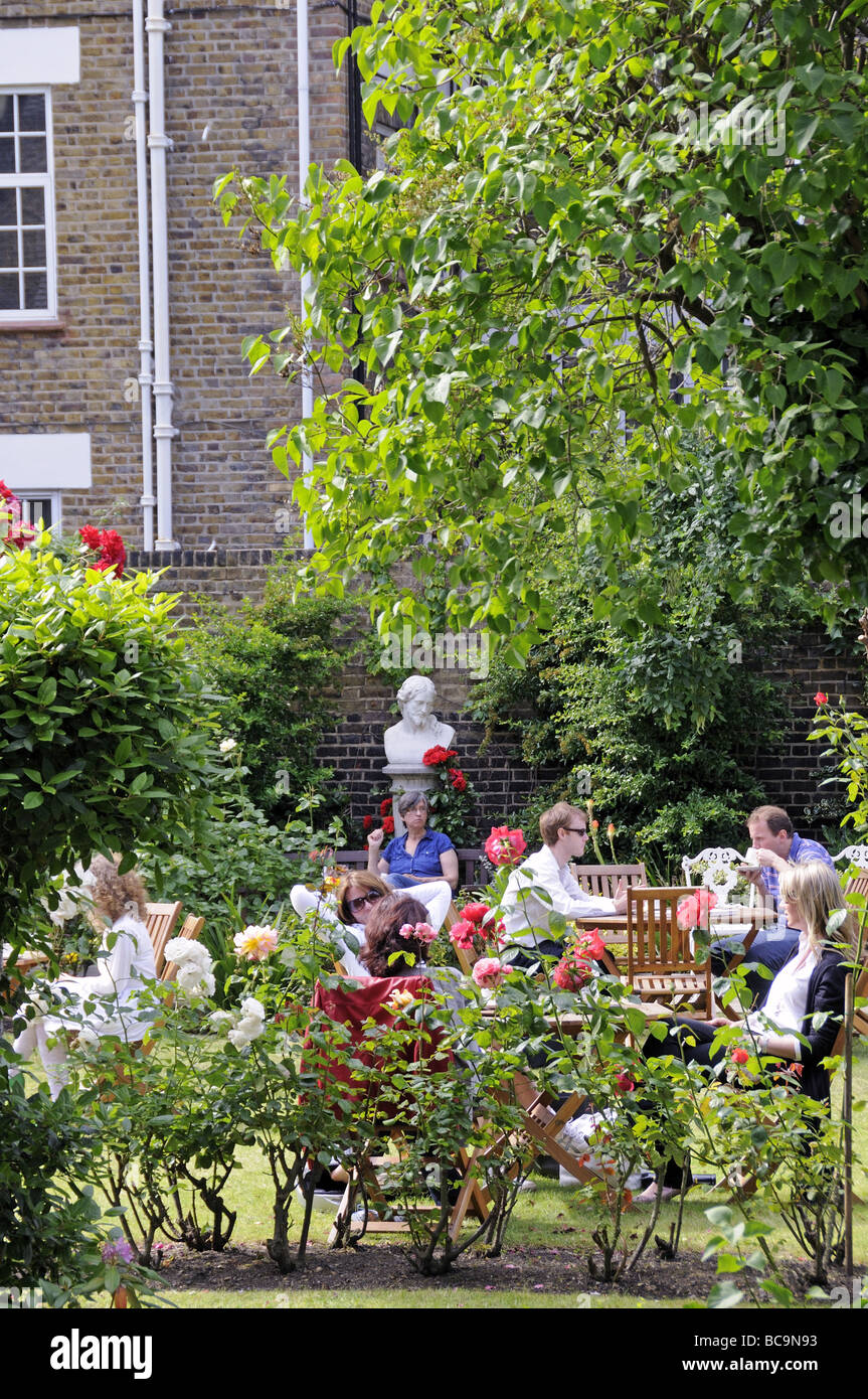 Open garden day Allen Hall seminary Chelsea London England UK Stock