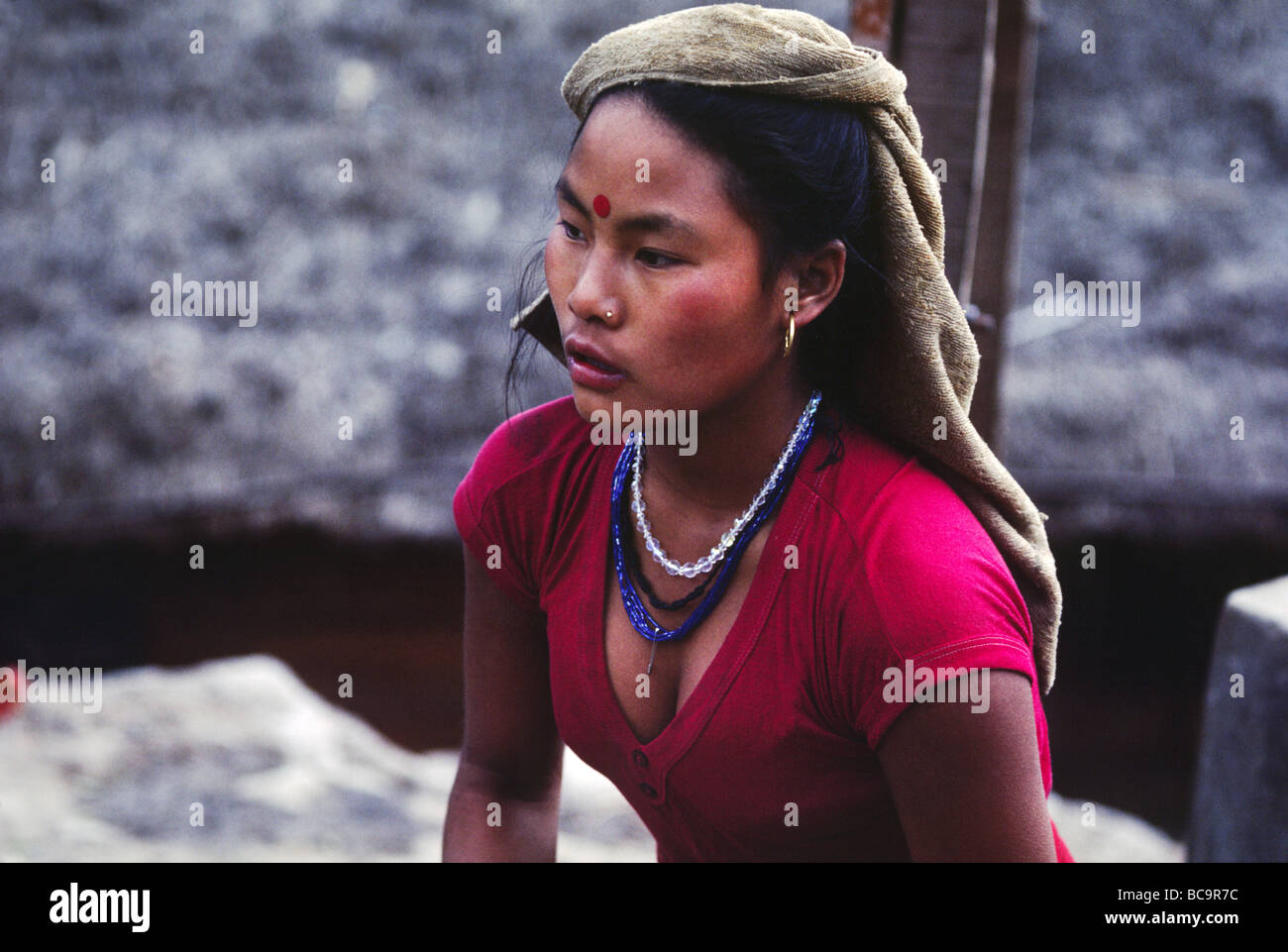 Two Nepal Women with Nose Rings - Holden Luntz Gallery