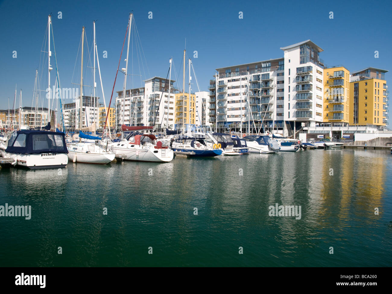 Yachts at Eastbourne Marina, East Sussex, England Stock Photo Alamy