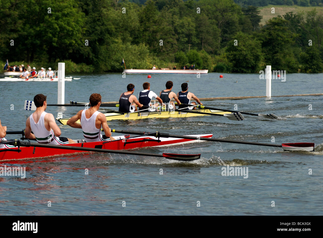 Henley Royal Regatta, HenleyonThames, Oxfordshire, England, UK Stock