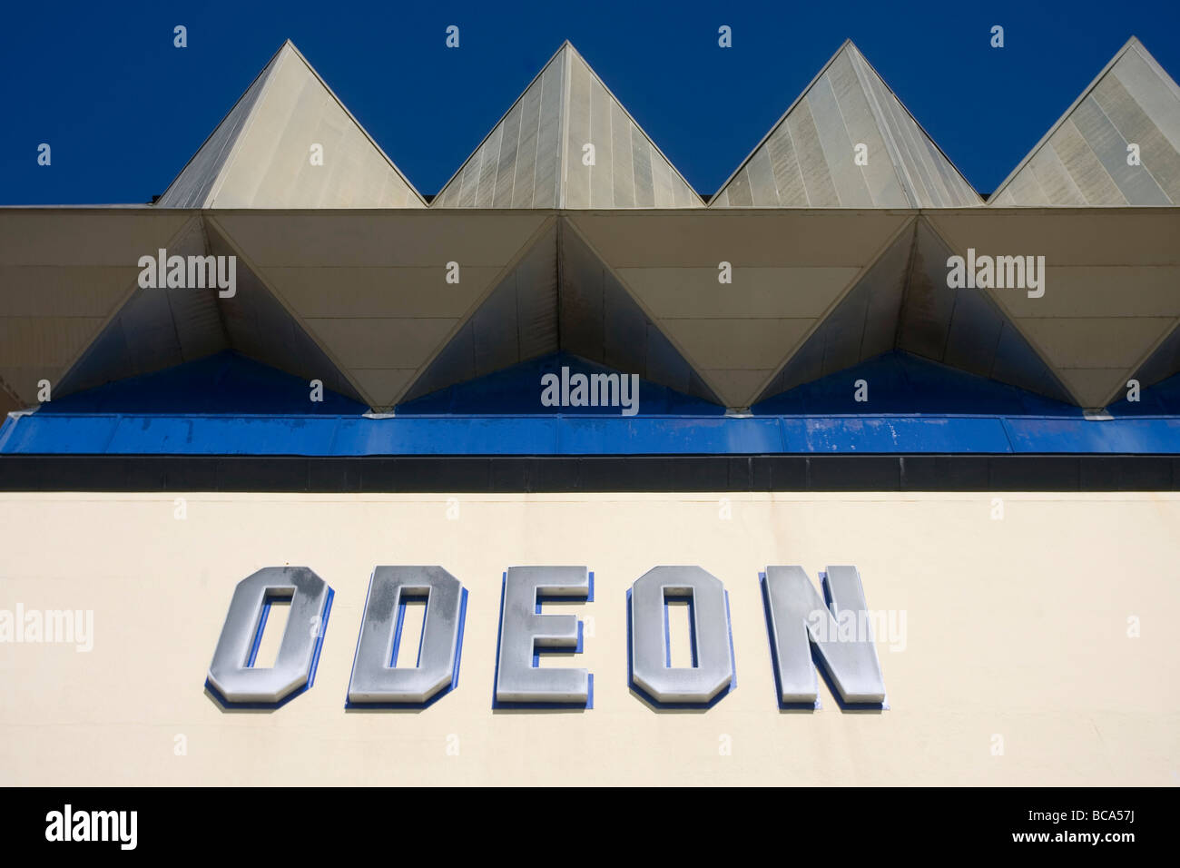 Odeon cinema sign Stock Photo