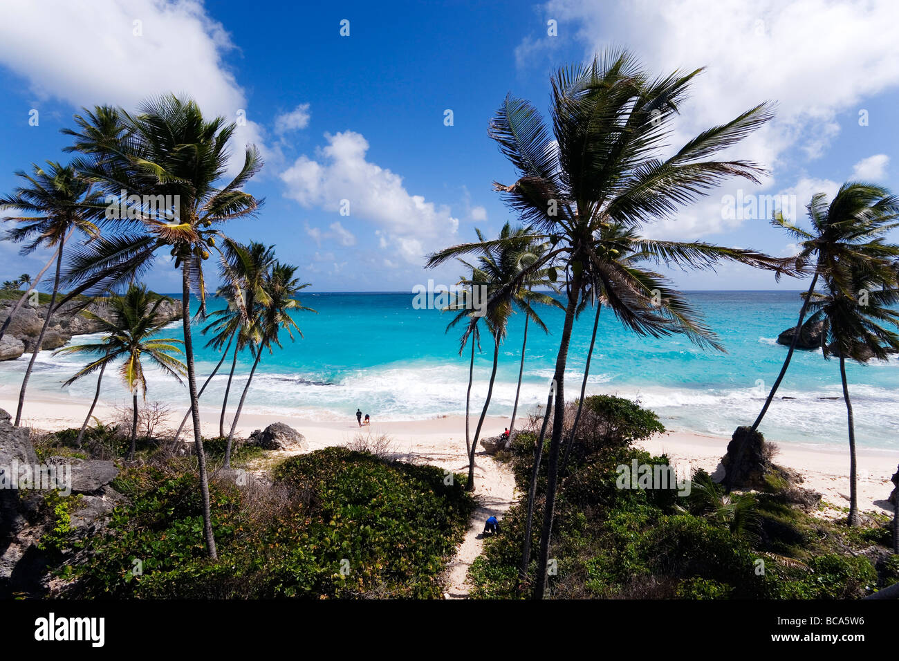 View over Harrismith Beach, St. Philip, Barbados, Caribbean Stock Photo