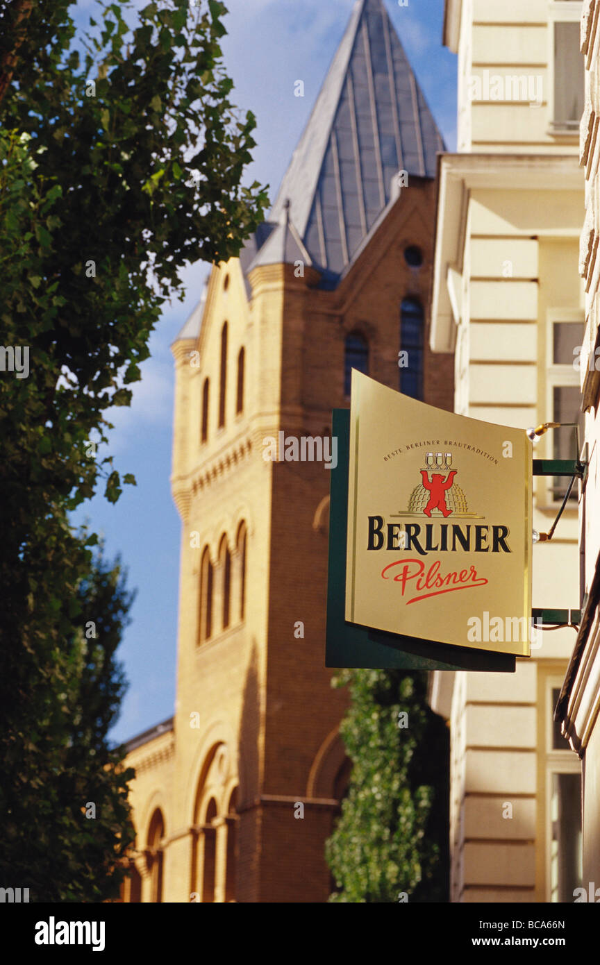 Sign of a bar, Prenzlauer Berg, Berlin, Germany Stock Photo Alamy