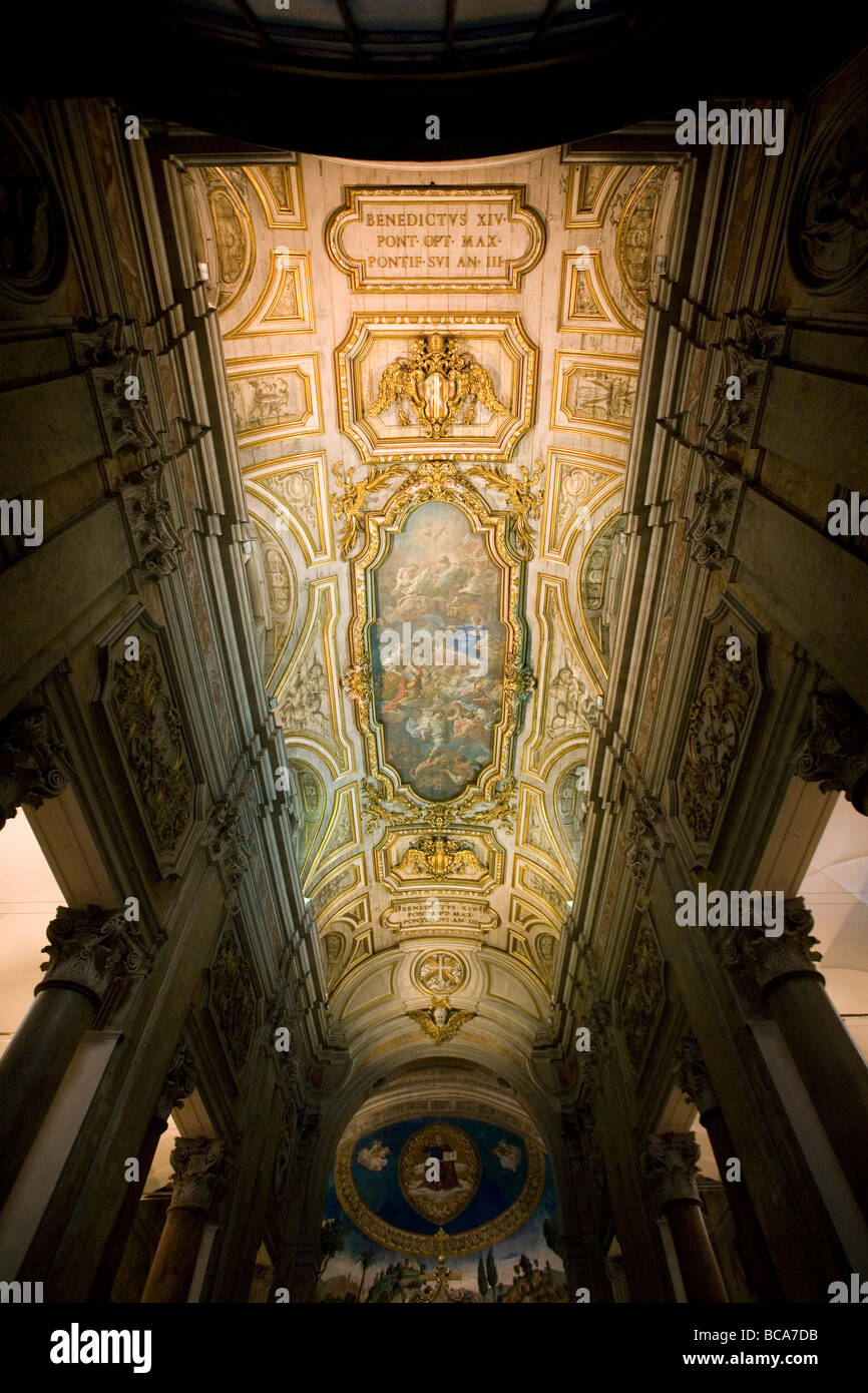 Interior of Basilica di Santa Croce in Gerusalemme Rome Italy Stock ...
