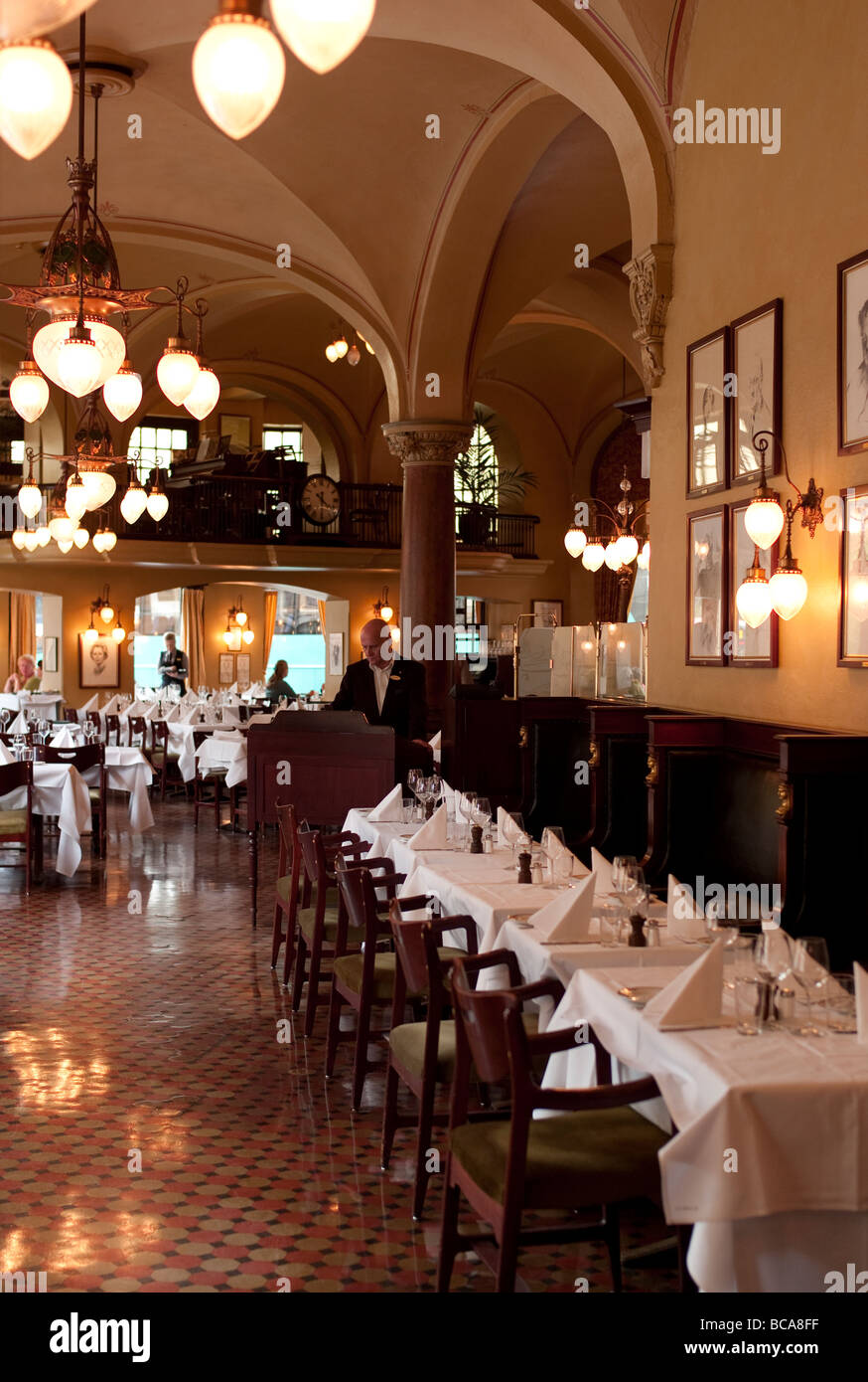 Theater Cafe in Central Oslo Norway Stock Photo Alamy