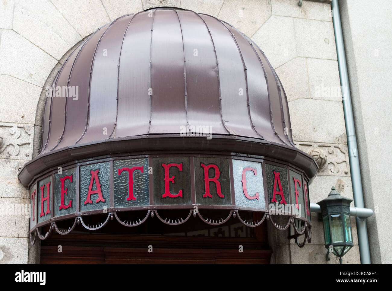 Theater Cafe in Central Oslo Norway Stock Photo Alamy