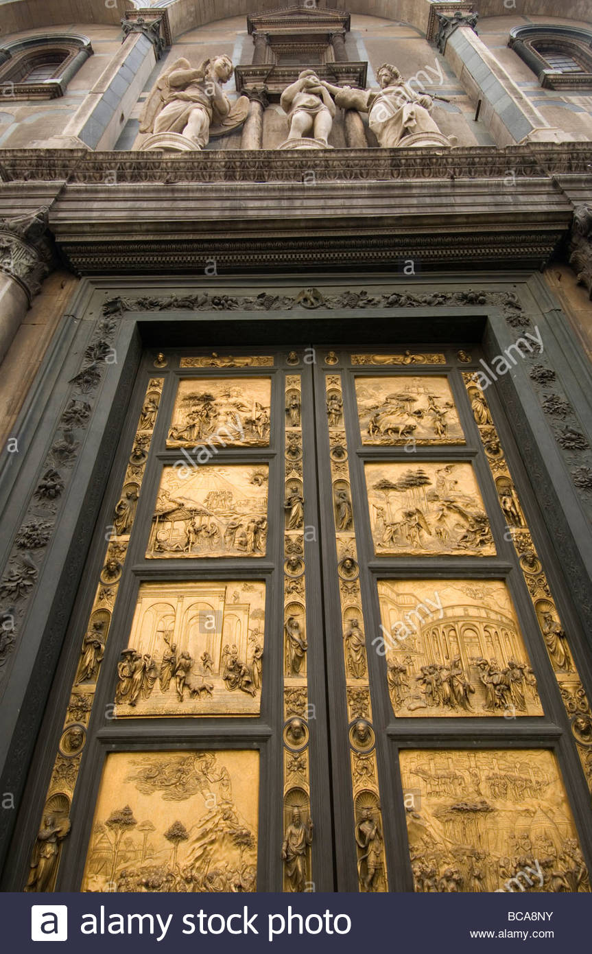 The Baptistery Of Saint John Doors Stock Photos & The Baptistery Of