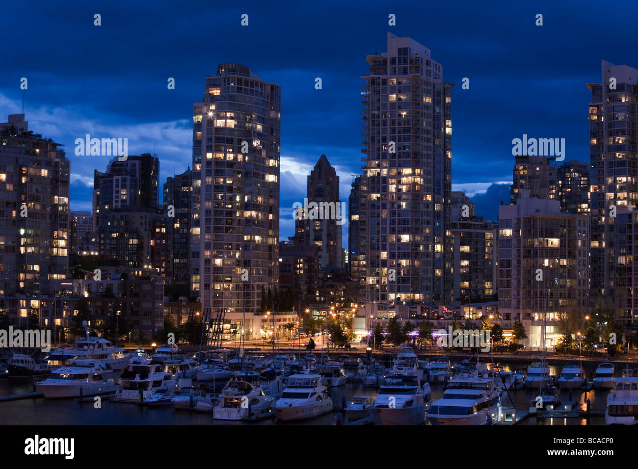 False creek in night vancouver hi-res stock photography and images - Alamy