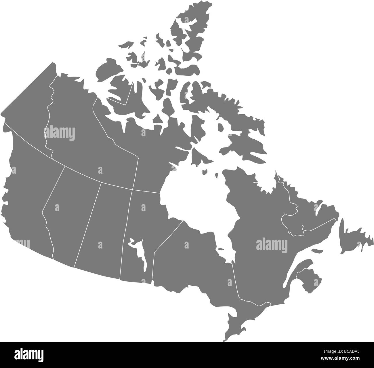Canada Map Black And White Canada Map High Resolution Stock Photography and Images   Alamy